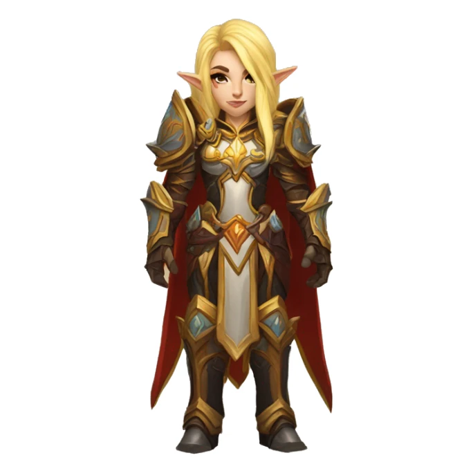 World of warcraft blood elf paladin sticker