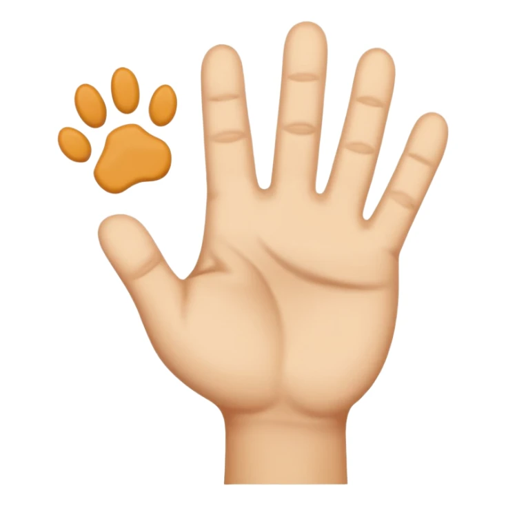 Now it's the same thing, but we want the cat's paw sign. sticker