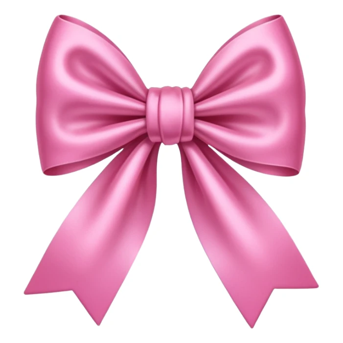 A cute pink bow emoji sticker