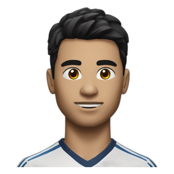 Fifa player with black hair sticker