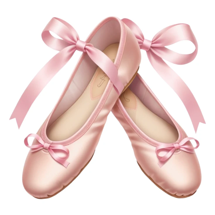 pastel pink ballet shoes sticker