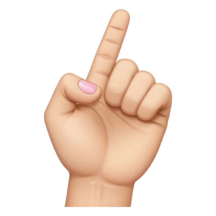 fist closed and pinky finger out sticker