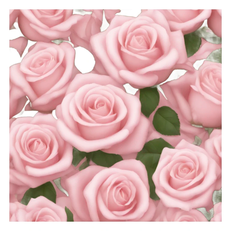 bunch of pale pink roses sticker