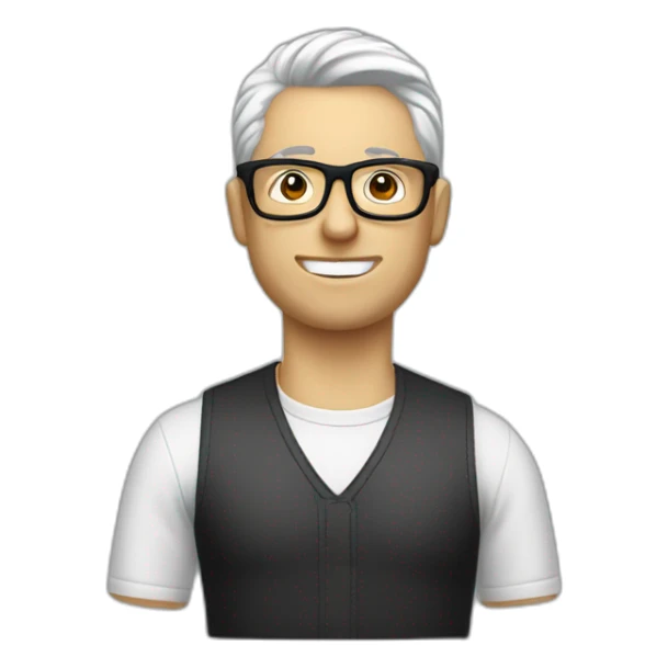 salt and pepper hair popidor white guy glasses sticker