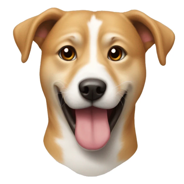 Un chien avec un chat dans la bouche  sticker