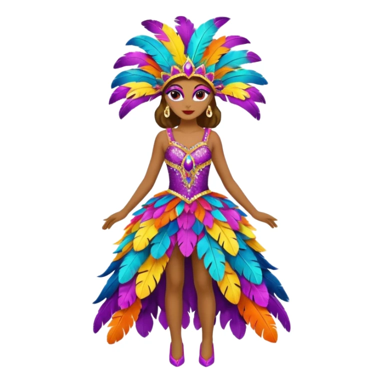 carnival costume,colorfull dress sticker