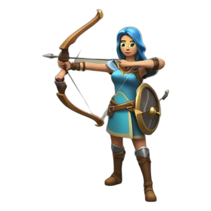 Archer Queen from the game Clash of Clans sticker