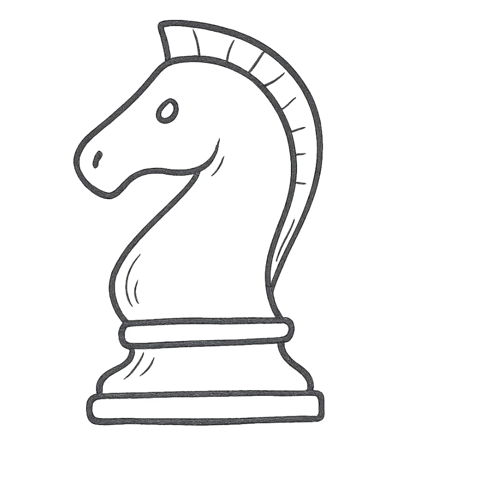 chess knight sticker