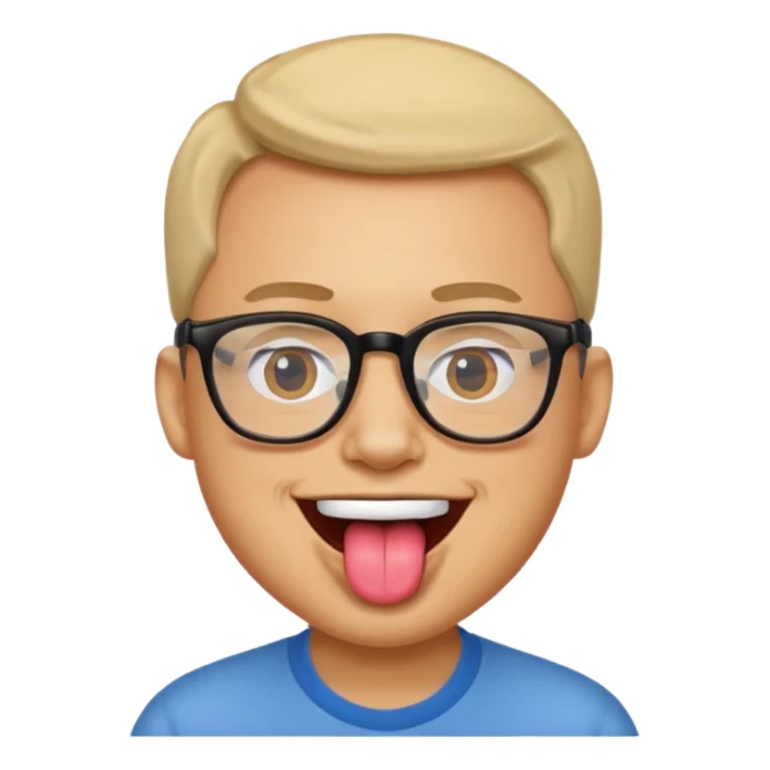 Glasses man🤓👅 sticker