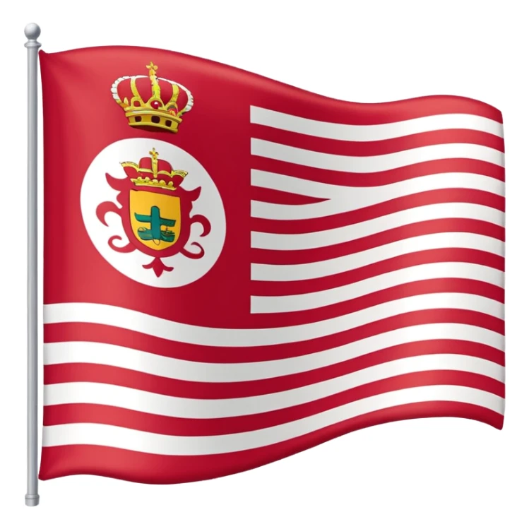 Emoji de la bandera de Málaga, Santander  sticker
