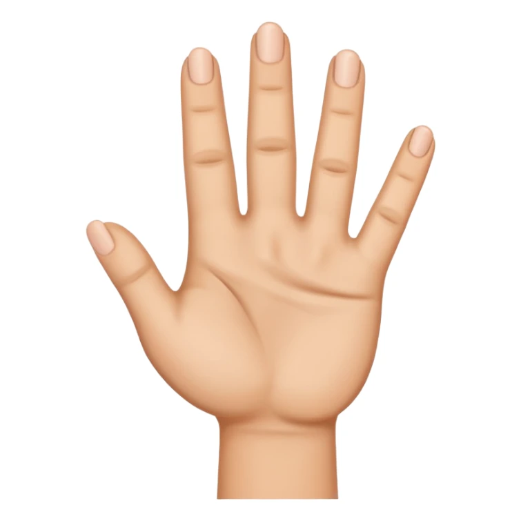 4 finger tucked away sticker