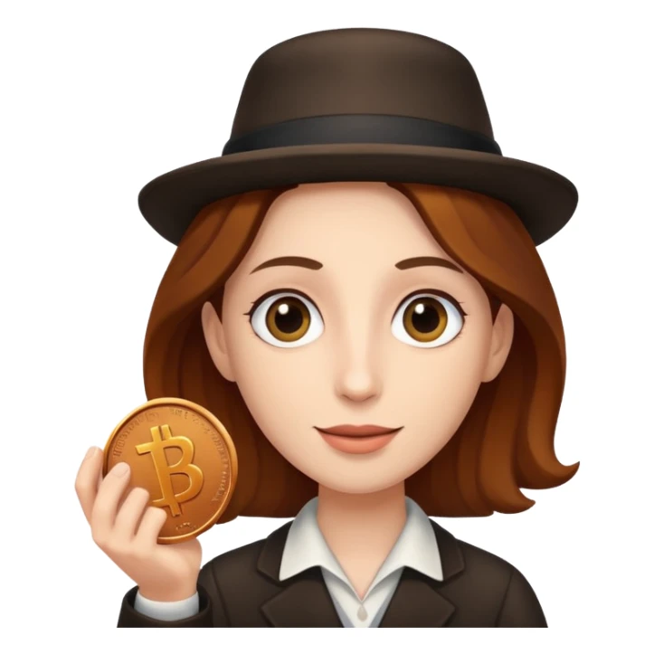 Jewish person with penny in hand sticker