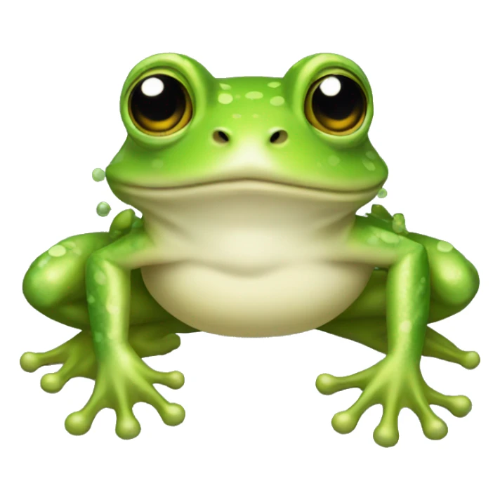 fancy frog sticker