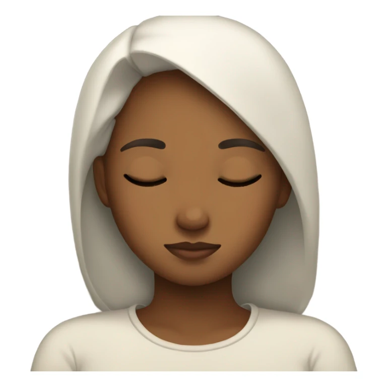 serene girl sleeping peacefully sticker