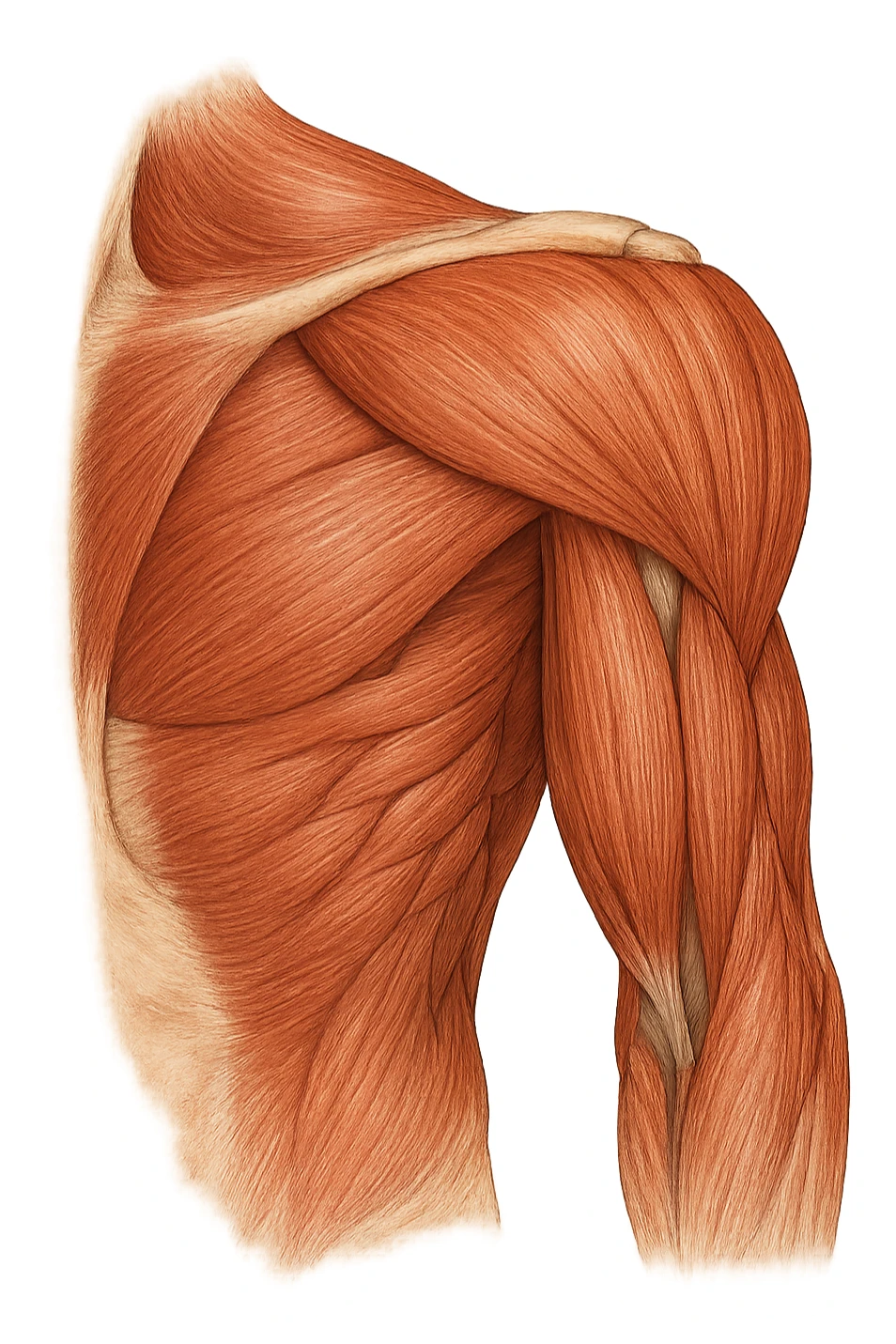 muscoli della spalla anatomia senza scritte sticker