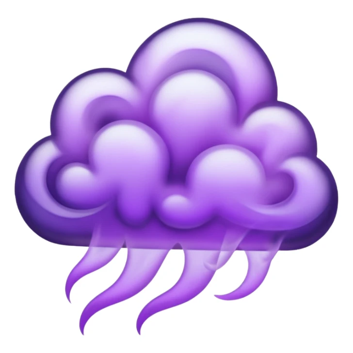 Purple smoke sticker