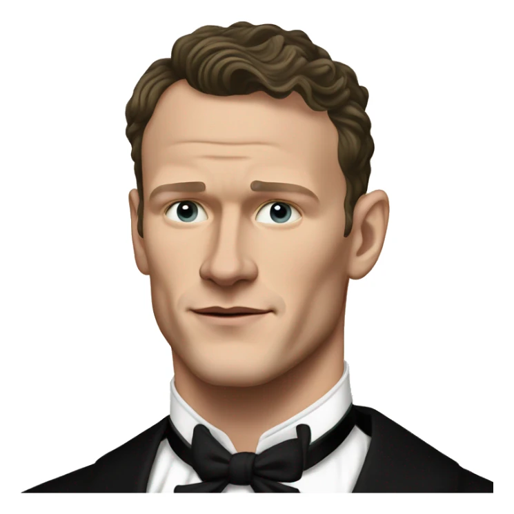 Jonathan Toews in black tuxedo; Renaissance art style sticker