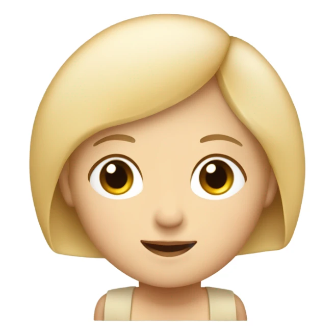 a blond girl with a body made of piadina sticker
