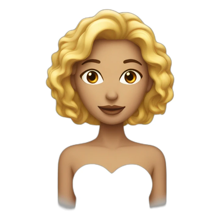 Femme peul voilée de teint clair avec un air amoureuse sticker