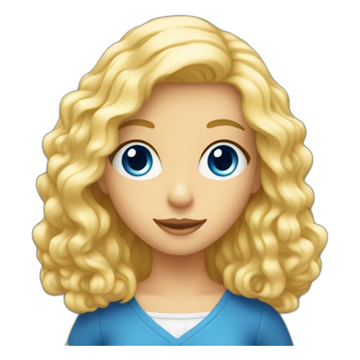 Fille blonde yeux bleus tenant de la bière sticker