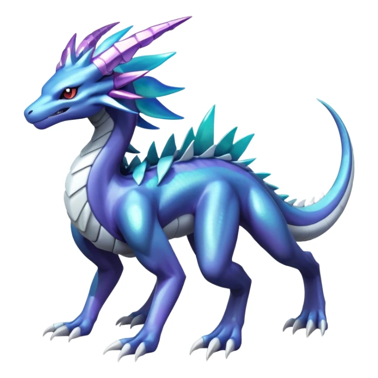  cool edgy shiny colorful Suicune-Dialga-Reptile full body sticker