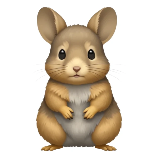 American pika animal with gray-brown fur and no tail sticker