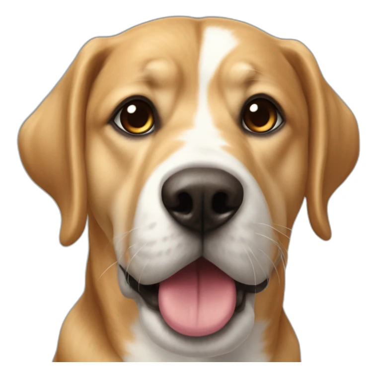 Chien avec un jouer dans la bouche sticker