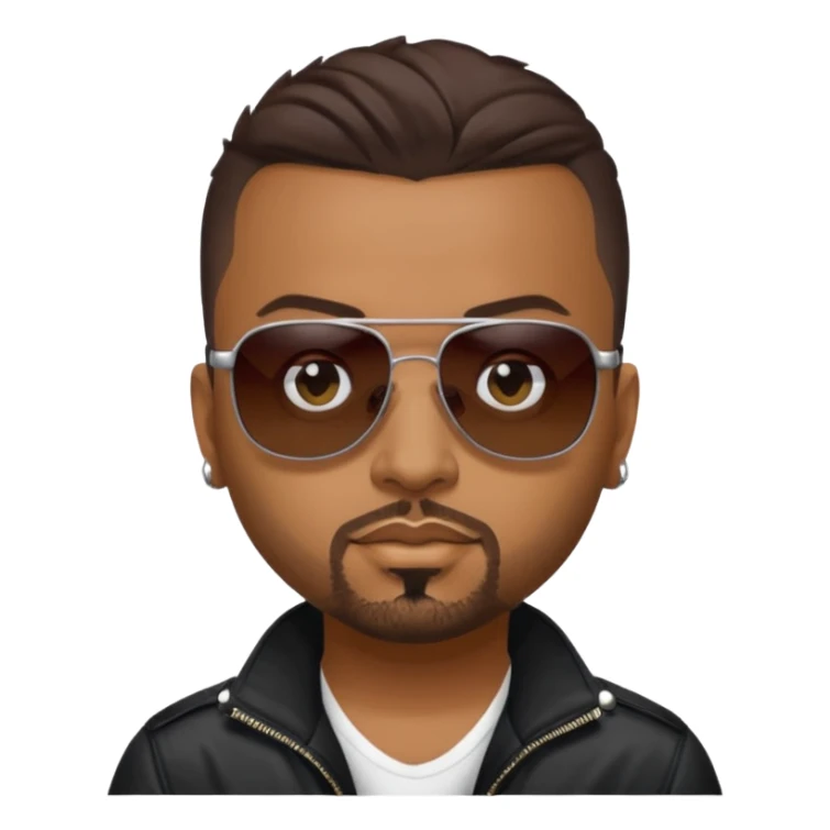 Sean Paul with dark brown hair sticker