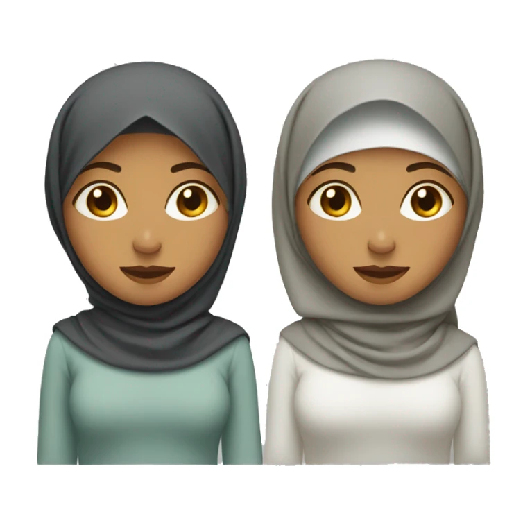 Muslim woman with hijab sticker