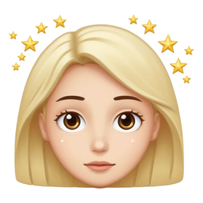 Gözleri yıldızlı emoji sticker