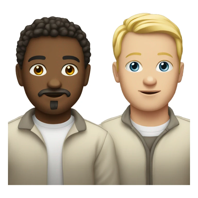 tag team of 3 white people sticker