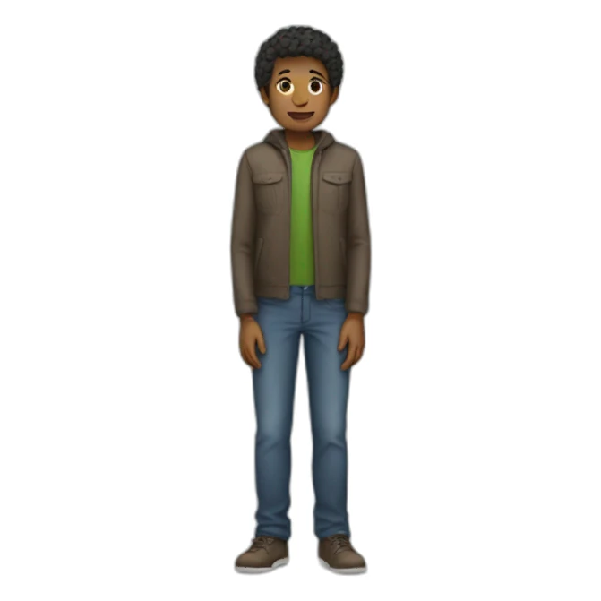 Person standing full body sticker