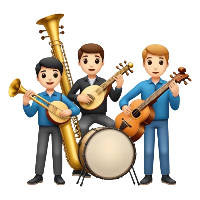 Band of music sticker