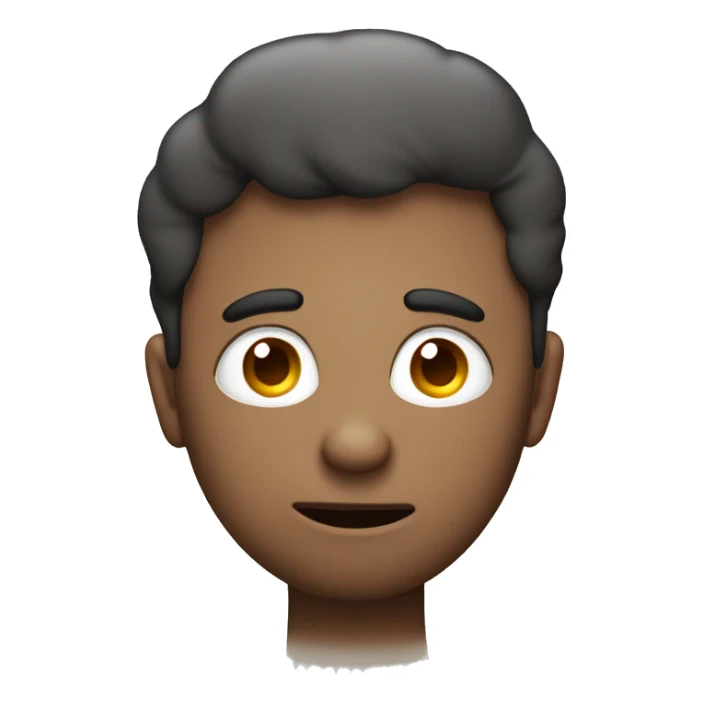 Confused man with large heart eyes with a thought bubble around his head sticker