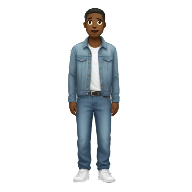 Outfit with baggy pants with no person wearing it sticker