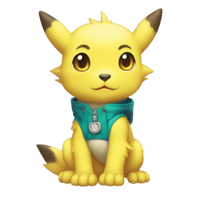 Cute cool Digimon-Pokémon-animal full body sticker