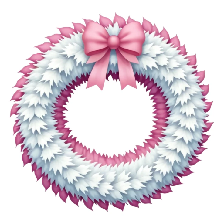 white and pink christmas reef with no green sticker