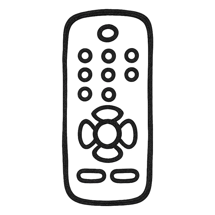 remote control sticker