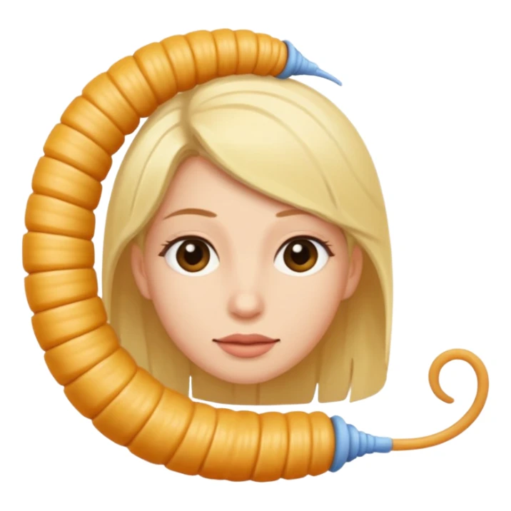 The combination of Elina and roundworm sticker