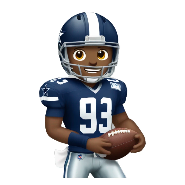 NFL football player, Dallas cowboys, touchdown sticker