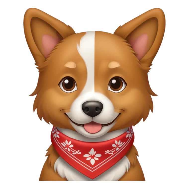 dog with bandana sticker