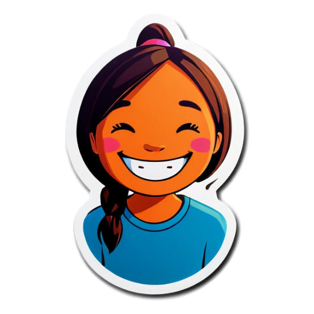 outdoor smiles with friends sticker