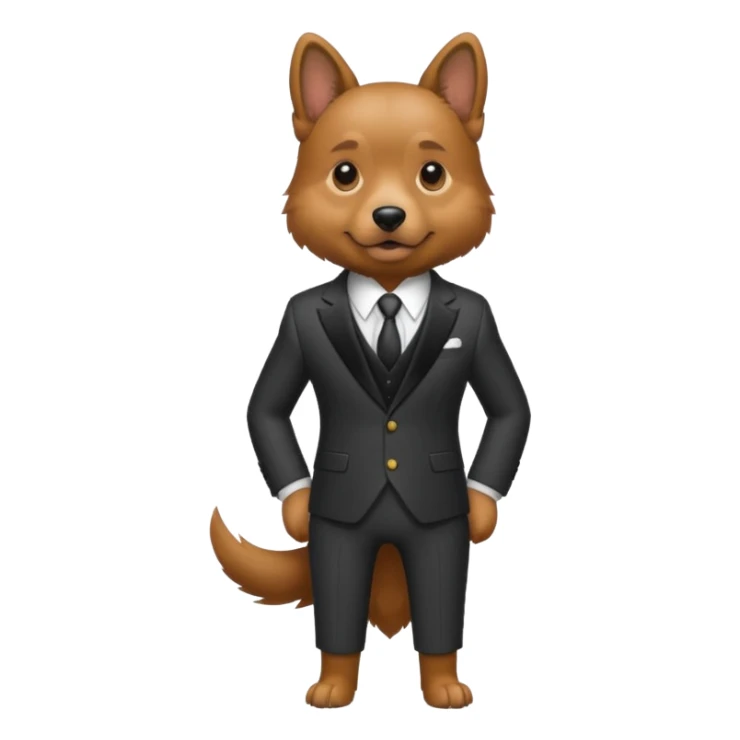 The dog went in a suit
 sticker