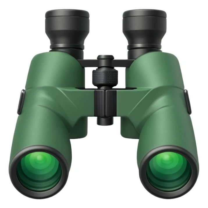 Create the emoji of the binocular make it green sticker
