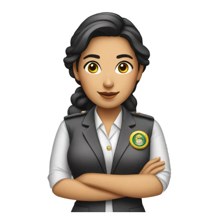 concierge female mexican young woman sticker