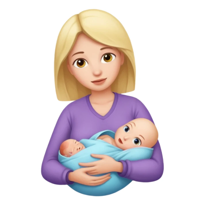 Woman giving birth sticker