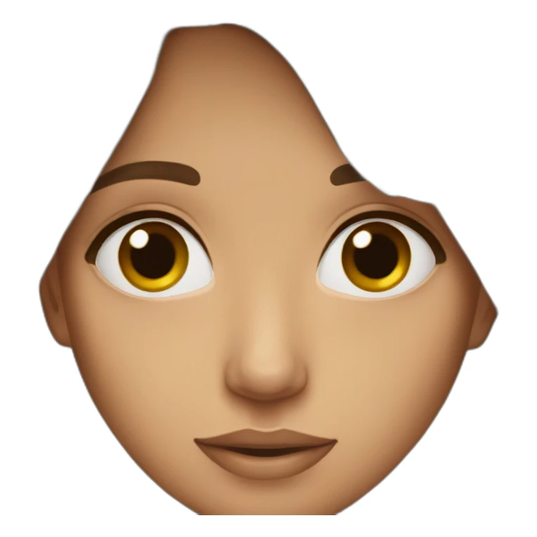 brown eyes brownish hair sticker