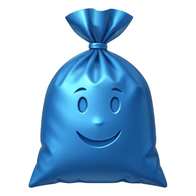 blue coins credit in a package sticker