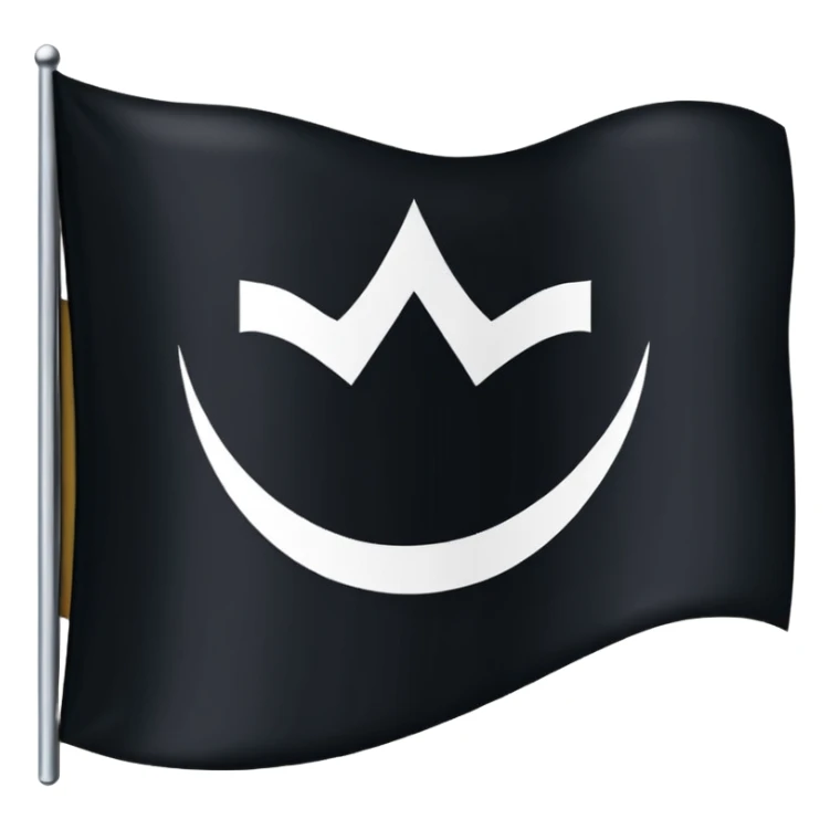 Black flag shahada in middle sticker