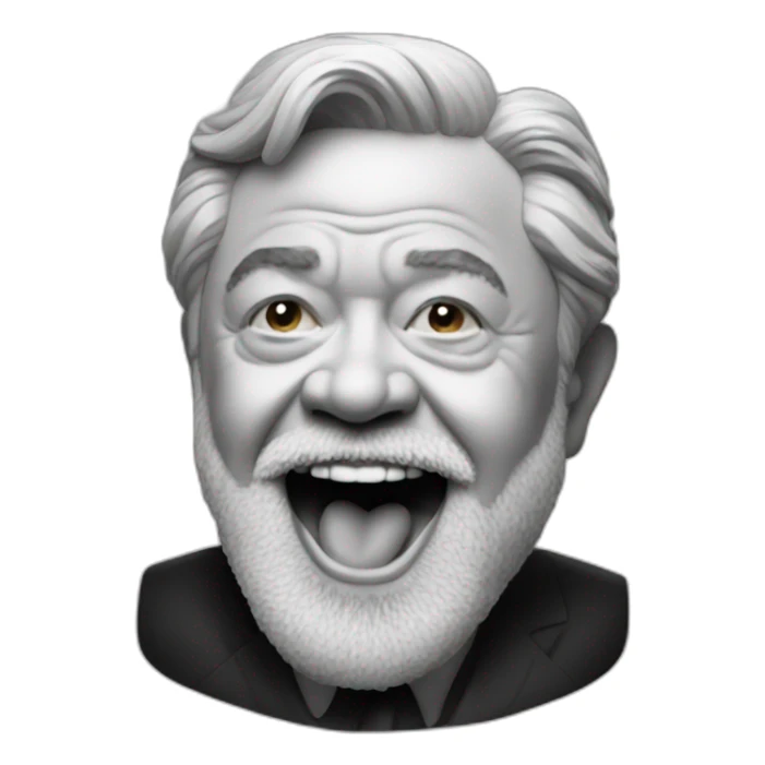 president lula tongue sticker